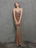 Colorful Sequin party evening dress Aosig