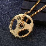 Cool Men's Dumbbell Pendant Aosig