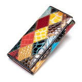 Cowhide stitching Women's wallet