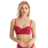 Crochet Trim Underwire Bra