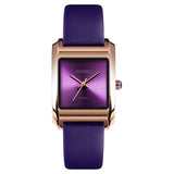 Elegance Leather Belt Girl Watch with Waterproof Aosig