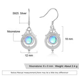 Elegance Moonlight full moon earrings Aosig