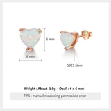 Elegance heart-shaped earrings Aosig