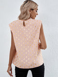 Elegant Polka Dot Sleeveless Top Aosig