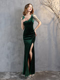 Elegant V-neck evening dress Aosig