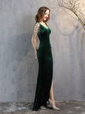 Elegant V-neck evening dress Aosig