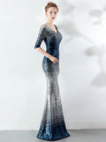 Elegant long evening dress Aosig