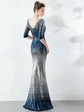 Elegant long evening dress Aosig