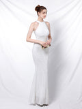 Elegant long fishtail evening dress Aosig