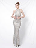 Elegant long fishtail evening dress Aosig