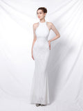 Elegant long fishtail evening dress Aosig