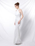 Elegant long fishtail evening dress Aosig