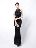 Elegant long fishtail evening dress Aosig