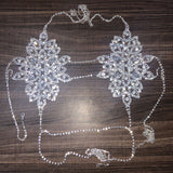 Exclusively For Body Chain Rhinestone Flower Bra And Panties XG2179(Suitable for all sizes) Aosig