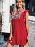 Fringed-breasted High-waisted Skirt Aosig