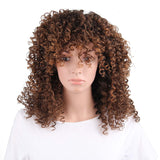 Gradient long curly wig Aosig