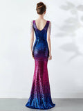 Gradient sexy evening dress Aosig