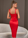 Halter And Slit Twist Prom Dress Cocktail Dress Aosig