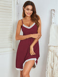 Halter Lace Nightdress Aosig