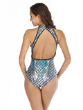 Halter One-piece Swimwear Aosig