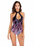 Halter One-piece Swimwear Aosig