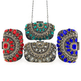 Hand Holding Bead Embroidery Heavy Diamond-Studded Clutch Bag Bag2109 Aosig