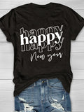 Happy Year T-Shirt Aosig