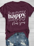 Happy Year T-Shirt Aosig