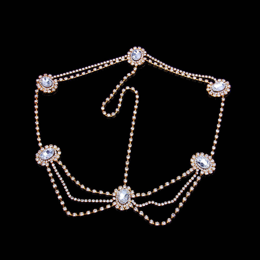 Headband Hair Accessories Bridal Headdress Vintage Gothic Hair Chain XG2170 Aosig