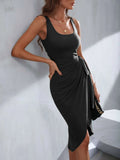 Hem Slip Dress Aosig
