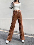 High Waist Casual Versatile Straight Jeans Aosig