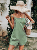 High Waist Ladies Open Back Sleeveless Jumpsuit Aosig