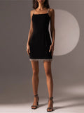 Hot Girl Little Black Dress Aosig