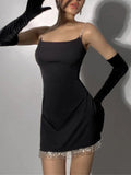 Hot Girl Little Black Dress Aosig