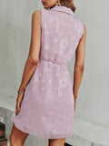 Jacquard Solid Color Dress Aosig