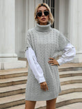 Knitted Undershirt Turtleneck Sweater Aosig