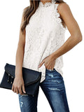 Lace Hollow Halter Sweet Vest Aosig