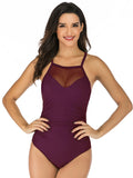 Lace One-piece Swimsuit Aosig