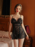 Lace Suspender Nightdress Aosig