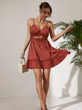 Lace-up Suspender Dress