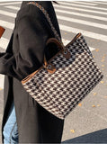 Large Capacity Handbag Color Contrast Tote Bag