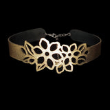 Large Openwork Peony Pattern Choker Aosig