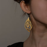 Leaf Shape Earrings Aosig