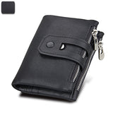 Leather  Anti-theft Brush RFID  Men's Casual Wallet