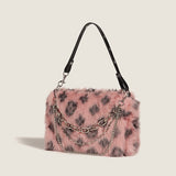 Leopard Print Chain Hair Bag Aosig