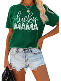 MAMA Lucky Print T-shirt Aosig