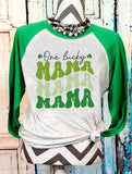 MAMA Lucky Print T-shirt Aosig