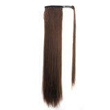 Magic tape  ponytail extension piece Long straight  hair wig Aosig