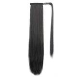 Magic tape  ponytail extension piece Long straight  hair wig Aosig