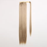 Magic tape  ponytail extension piece Long straight  hair wig Aosig